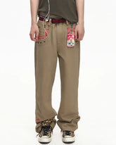EMO Vintage Washed Flared Work Pants