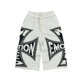 Mixed Emotions Grey “Classic” 3/4 Shorts