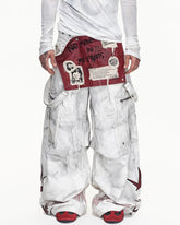 EMO Removable Suspender Wide-Leg Overall Jeans