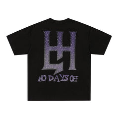 Life Hustlers Space‑Astronaut Graphic Black T‑Shirt