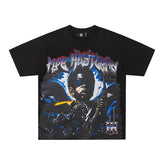 Life Hustlers Portrait Graphic Black Tee