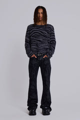 Wax Coated Drift Bootcut Jeans