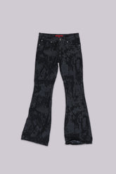 Wax Coated Drift Bootcut Jeans