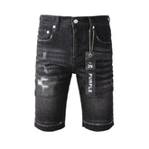 Purple Jeans Black Jean Shorts 5083 with a Sleek and Modern Design for Summer