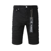 Purple Jeans Shorts Denim Mens Jeans Casual Style Cotton Blend Fabric Wash Vintage Street Fashionable Hip Hop Hole De 5023