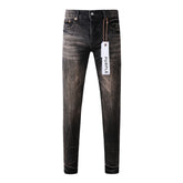 Purple Jeans Mens Jeans Man Jeans Pants Designer Black Skinny Stickers Light Wash Ripped Motorcycle 9057