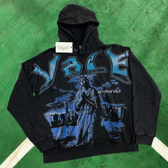 Vale Forever Graphic Pullover Hoodie (Black / Statue of Liberty & Return of Vale)