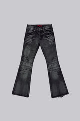 Washed Black Drift Bootcut Jeans