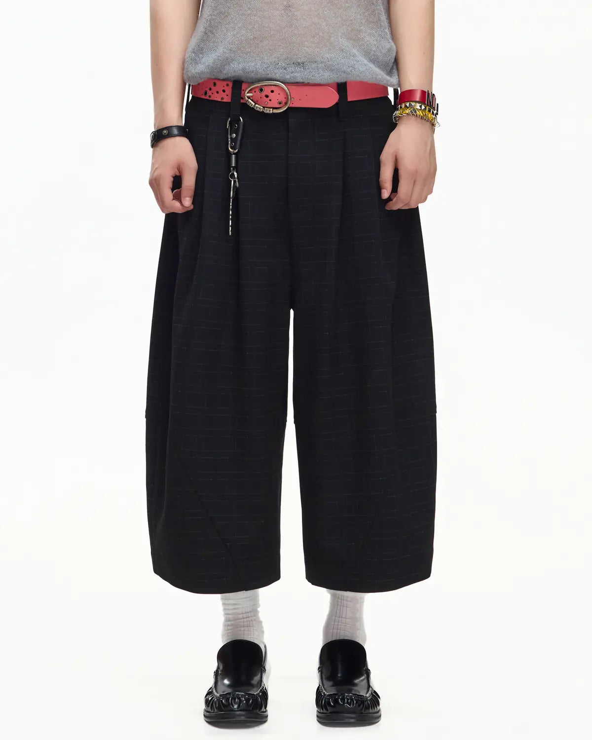 EMO Pleated Suit Cropped Pants