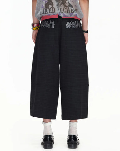 EMO Pleated Suit Cropped Pants