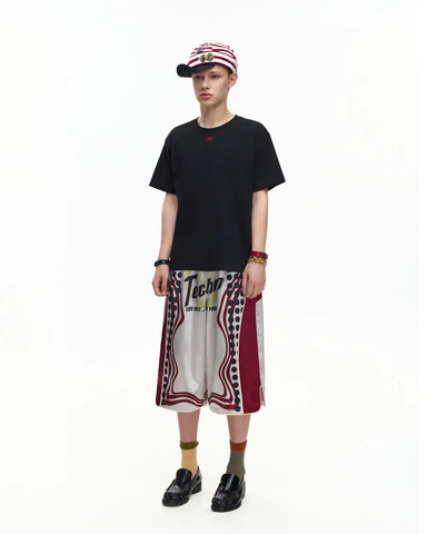 EMO Cropped Basketball Shorts