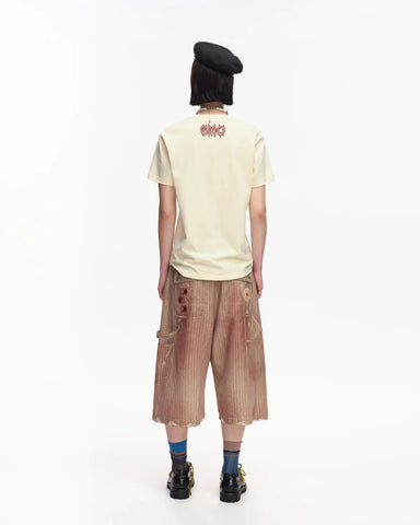 EMO “Acid Smiley” Washed Carpenter Shorts