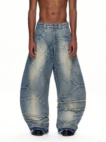 EMO "Circuit Burn" Curved Jeans