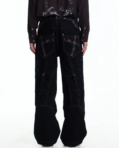 EMO Vintage D-Ring Pleated Knee Denim