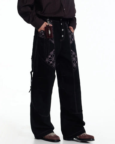 EMO Vintage D-Ring Pleated Knee Denim