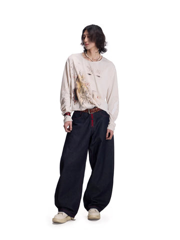 EMO Curved Blade Italian Fabric Jeans