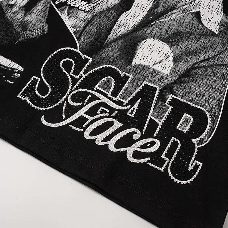 Life Hustlers Raglan‑Sleeve Portrait Graphic Tee