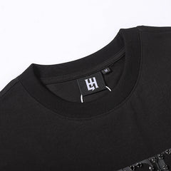 Life Hustlers Black‑on‑Black H Logo T‑Shirt
