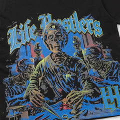 Life Hustlers Skeleton Graphic Black Tee