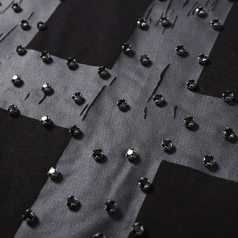 Life Hustlers Black‑on‑Black H Logo T‑Shirt