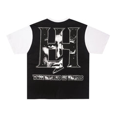 Life Hustlers Raglan‑Sleeve Portrait Graphic Tee