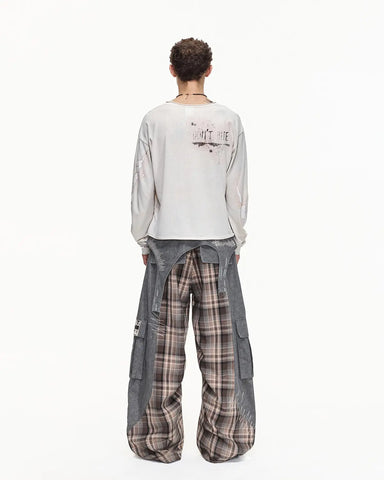 EMO"Digital Scar" Patchwork Trousers