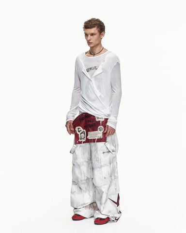 EMO Removable Suspender Wide-Leg Overall Jeans