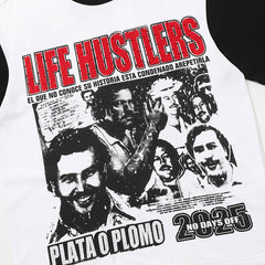 Life Hustlers Ringer Portrait Graphic Tee