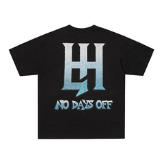 Life Hustlers Blind‑Folded Angel Graphic Black T‑Shirt