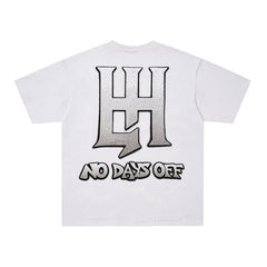 Life Hustlers Blind‑Folded Angel Graphic White T‑Shirt