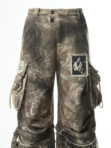 Baggy Cargo Pants with Strap