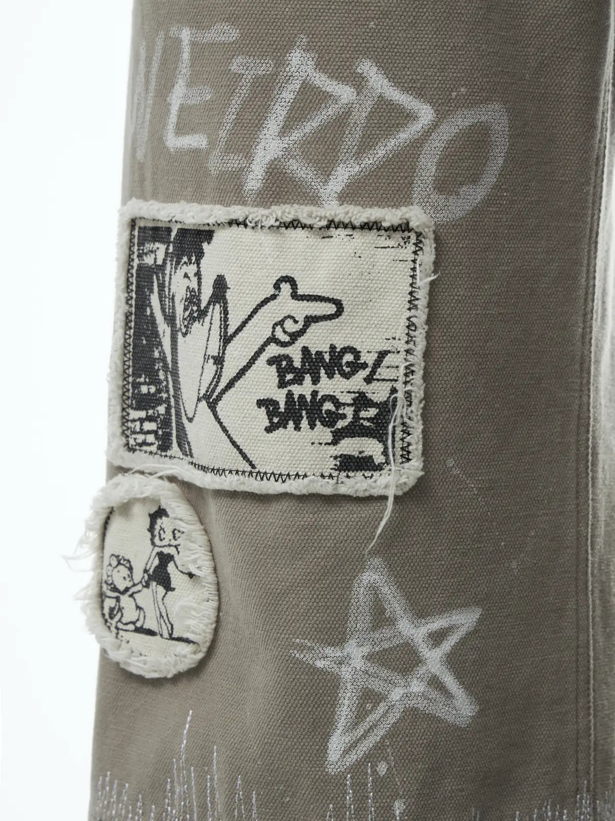 Graffiti  Print Cargo Pants