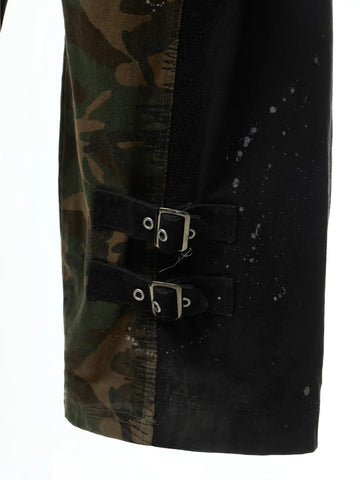 Camo Panel Baggy Cargo Pants