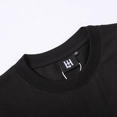 Life Hustlers Turquoise H‑Logo Black T‑Shirt