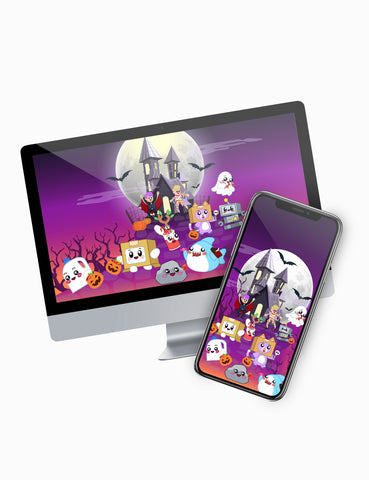 Halloween Digital Wallpaper