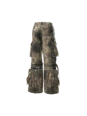 Baggy Cargo Pants with Strap