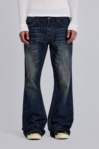 Indigo Creased Jude Bootcut Jeans