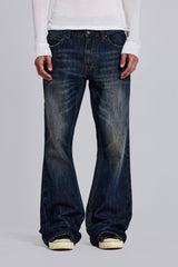 Indigo Creased Jude Bootcut Jeans