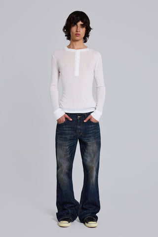 Indigo Creased Jude Bootcut Jeans