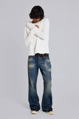 Mid Wash Blue Jude Bootcut Jeans