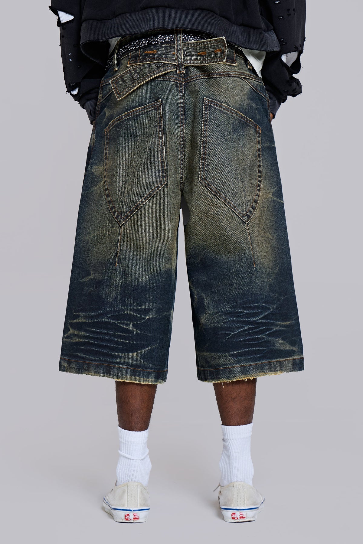 Blue Cinch Back Colossus Jorts