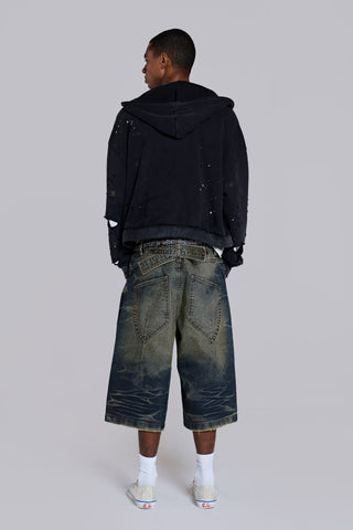 Blue Cinch Back Colossus Jorts