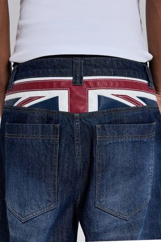 Union Jack Indigo Colossus Jorts