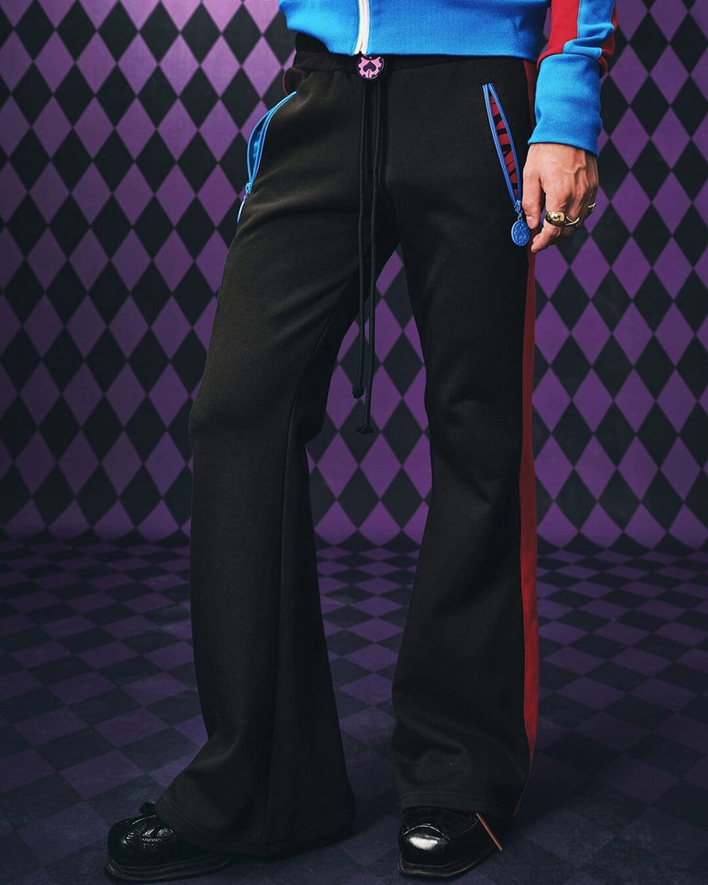 MEDM × JOJO Color Block Side Stripe Track Pants