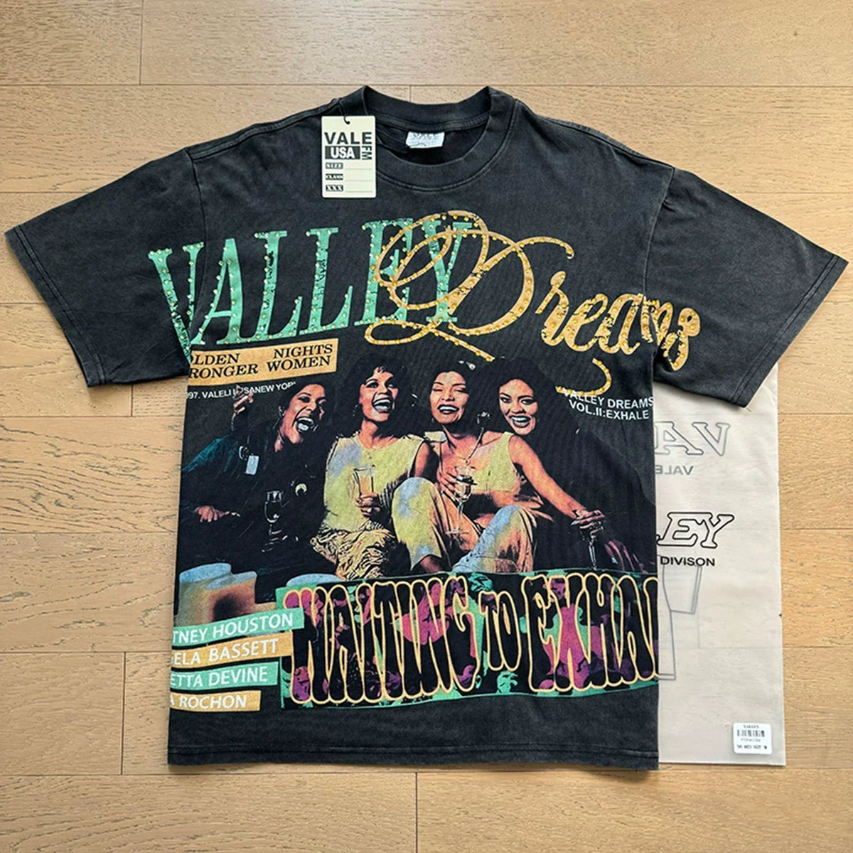Vale Forever "Valley Dreams Waiting to Exhale" Vintage Tee (Black)