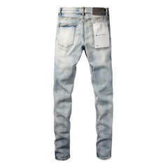 Purple Jeans New Blue Vintage Personality Fashion Ripped Jeans (9058-9050)