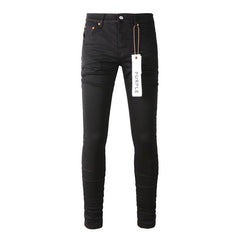 Purple Jeans Mens Black Distressed Jeans Ripped Knees Nwt Street Style Fashion 9023