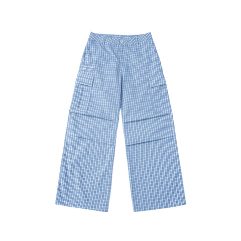 WHOOSIS (unknown name) plaid work pants, long pants, casual pants, loose and comfortable, versatile and trendy for both men and women