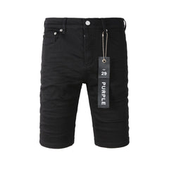 Purple Jeans Shorts Denim Mens Jeans Casual Style Cotton Blend Fabric Wash Vintage Street Fashionable Hip Hop Hole De 5023