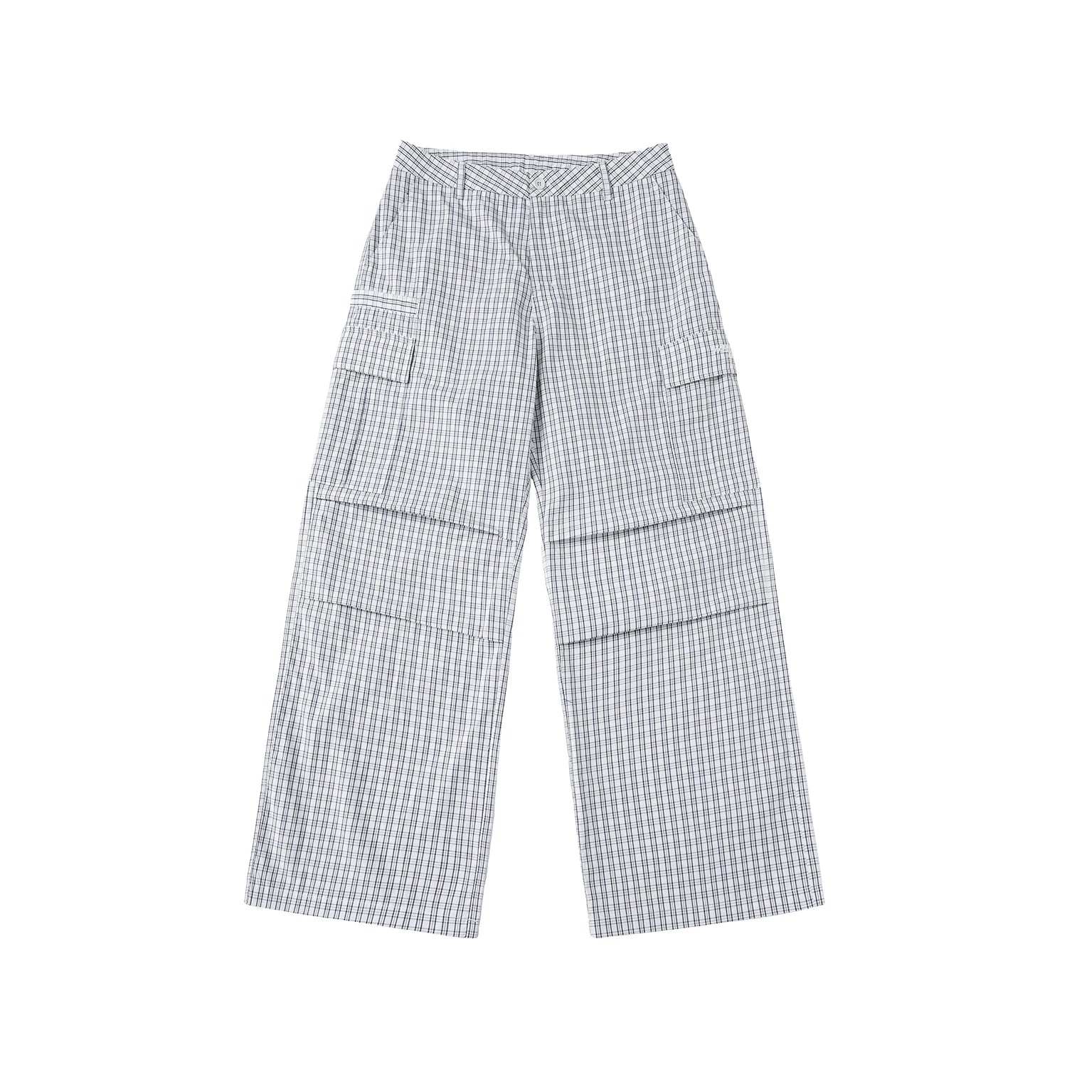 WHOOSIS (unknown name) plaid work pants, long pants, casual pants, loose and comfortable, versatile and trendy for both men and women